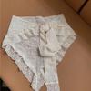 Summer Lace Bandana Scarf Korean Style Triangle Neckerchief, Boho Waist Belt For Girls, Countryside Photo Shoot Accessories