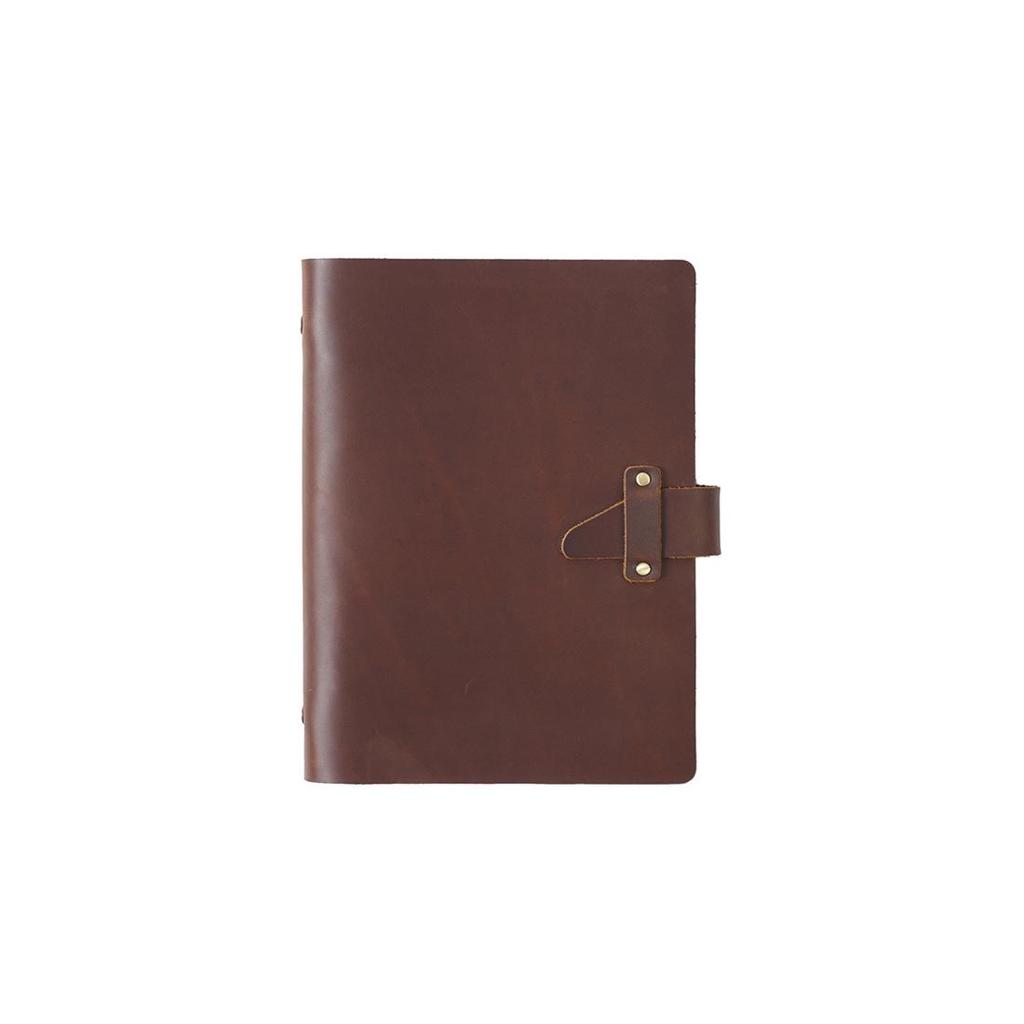 A5 Vintage Handmade European Style Notebook & A6 Diary, A7 Loose-Leaf Cowhide Notepad for Office and Business Use.