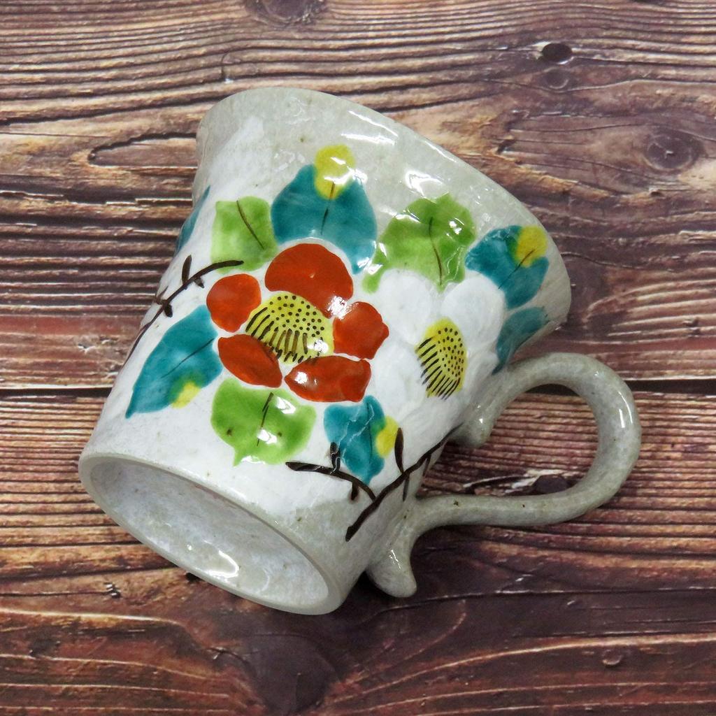 Стильная кружка Kutani Ware Кружка Sasanqua Pottery Tableware Сделано в Японии Бренд