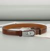 Women's Adjustable Genuine Leather Alligator Pattern Belt