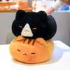 Большая плюшевая игрушка-кот оранжевого цвета Кавайная плюшевая киска Подушка-плед Мягкая плюшевая кукла-кот Игрушка Декор для дома Подарок на день рождения для друзей