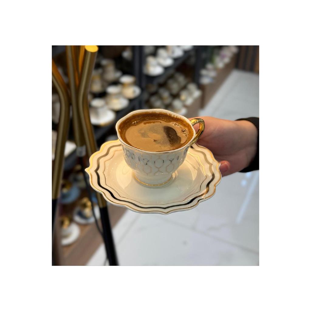 Набор из 6 фарфоровых кофейных чашек Marcus