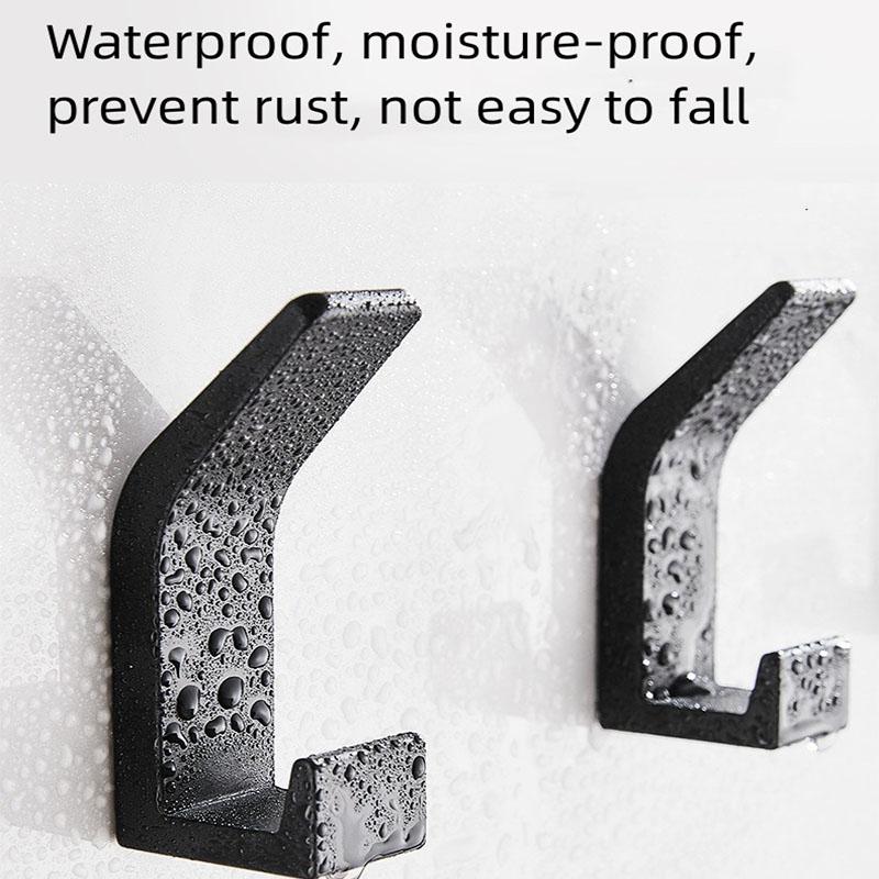 Алюминиевый сплав крючок для халата настенный крючок для ванной комнаты полотенце самоклеящиеся нержавеющие крючки вешалка для ванной комнаты кухонное оборудование