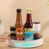 360-Degree Rotatable Lazy Susan Organizer Turntable Large Capacity Spice Organization Makeup Organizer Storage Holder