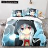 3D-печатный комплект пододеяльников с наволочками в стиле аниме Gacha Life из полиэстера для подростков и детей, комплект постельного белья размера «queen-size»