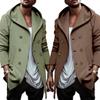 New Men's Cross-border Windbreaker Jacket Hooded Autumn Winter Trendy Thick Style  Fashion Style Coats