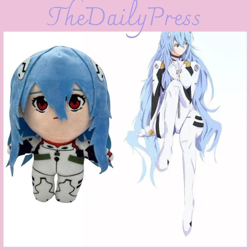 Плюшевая игрушка Аянами Рей с длинными волосами, мультяшная мягкая кукла, аниме-украшение, подарок для детей
