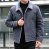 Winter Men's Lamb Wool Jacket Men's Fleece Thickened Men's Thermal Cotton-padded Jacket Lapel Casual Sports Jacket