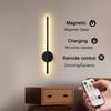 Rechargeable LED Wall Light Magnetic Attraction Wireless Sconces Remote Control Dimming Bedroom Bedside Mirror Hotel Indoor Lamp