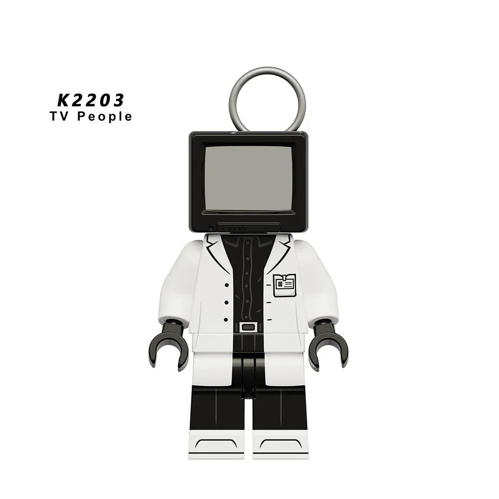 Скибиди Туалетный Человек Аниме Мультфильм Кубики Куклы Камерамен Спикермен ТВ Человек Мини Фигурки Действия Кубики Строительные Блоки