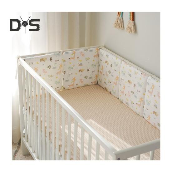 6 шт. подкладок для детской кроватки для прорезывания зубов 11,8” x 11,8”, защита от столкновений, защитный бампер для детской кроватки, защита бортиков детской кроватки