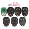 jingyuqin New Keyless Entry Remote Car Key For Chevrolet Tahoe Traverse GMC Yukon 2007 2008 2009 2010-2012 15913427 OUC60270