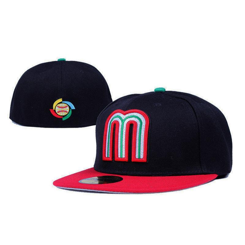 Mexico team closed-top cap Mexico Embroidered hip-hop cap Fully sealed baseball cap support