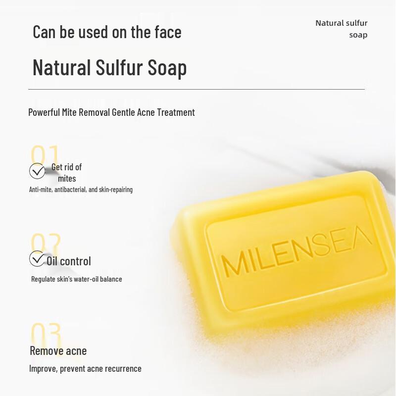 Mylanxi Dead Sea Sulfur Anti-Acne & Mite Soap