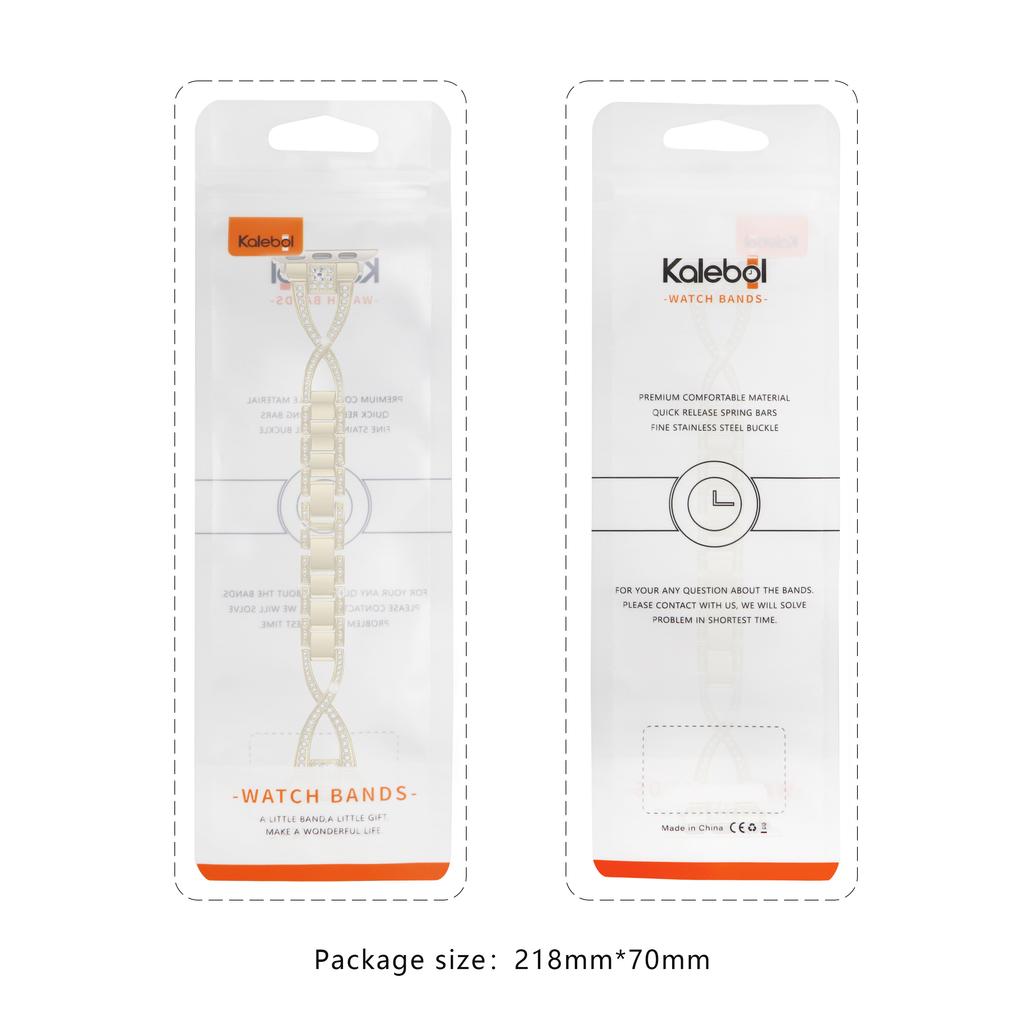 KALEBOL Cross Watch Band for Apple Watch Series 10 9 8 7 SE 6 5 4 3 2 1 42mm 41mm 40mm 38mm Rhinestone Zinc Alloy Wrist Strap