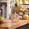 Autumn Wooden Carving Ornaments Farmhouse Rural Harvest Festival Pumpkin Maple Leaf Dining Table Wooden Crafts Ornaments