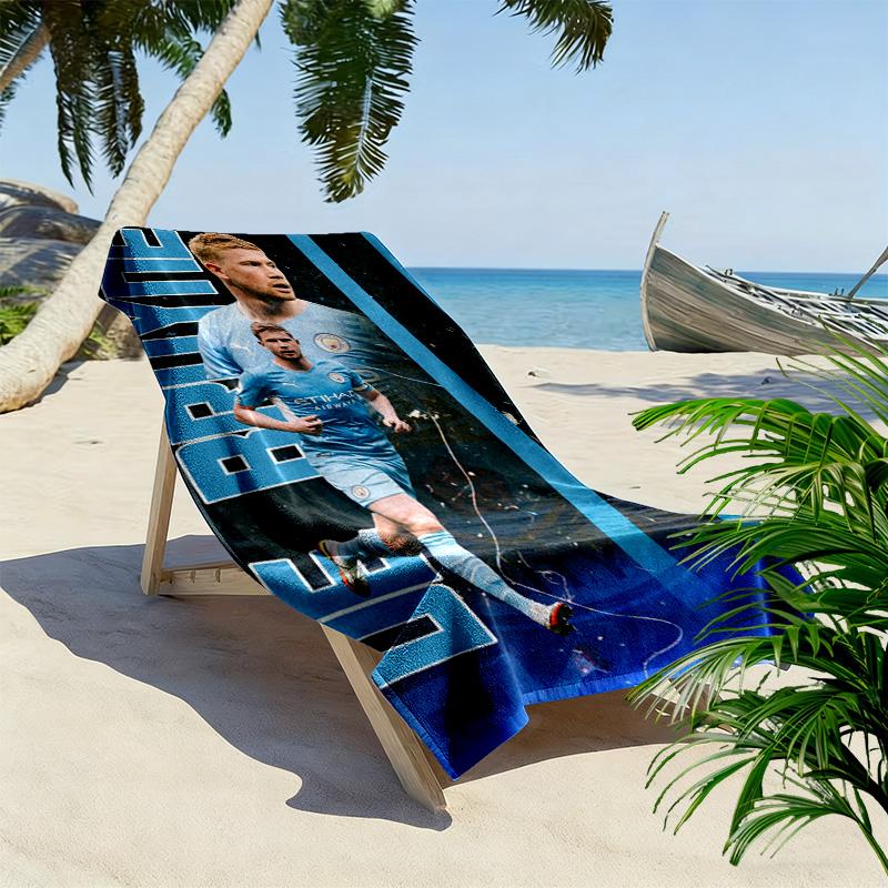 City Stars Brilliance De Bruyne Beach Towel Portable For Travel Soft Outdoor Pool Towel Quickdrying Swim Towel Absorbent Bath Towel Printing