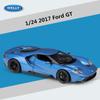 Welly 1/24 Ford GT 2017 Supercar Alloy Car Model Diecast Toy Vehicles Simulation Hobbies Collectible Car Toys Kids Birthday Gift