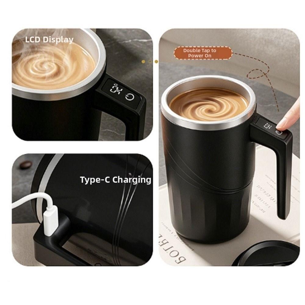 Large Capacity Stirring Mug 400ML Smart Thermal Cup Automatic Stirring Coffee Cup Office