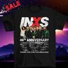 INXS 46-я годовщина 1977-2023 Подписи Размер футболки S M L 234XL CG071 Унисекс Футболка