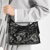 Charles & Keith Summer High-Value Popular Versatile Pleated Faux Waxed Leather Handheld PU Shoulder Bag Medium Women bags CK2-40271360