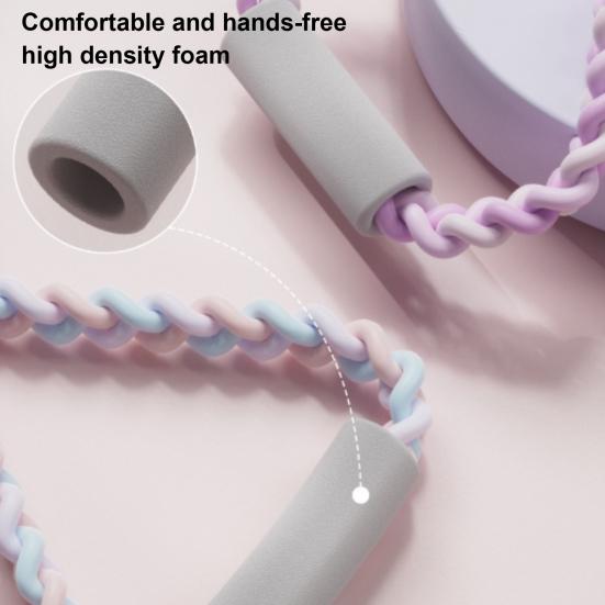 Фитнес-лента сопротивления Figure 8 с противоскользящей ручкой для переноски мужчин и женщин