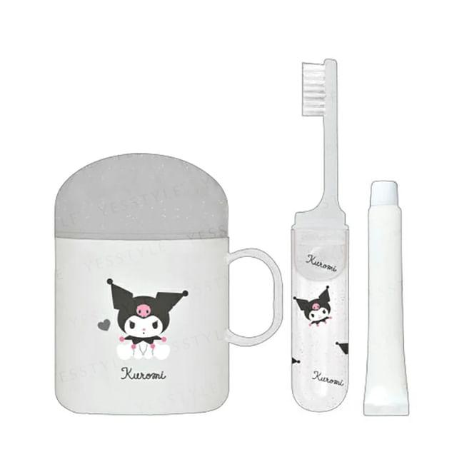 Kamio Japan - Набор для чистки зубов Sanrio Kuromi с большой чашкой