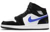 1 Mid Black Racer Blue White GS 554725-084