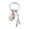 Creative Small Gift Palettes Keychain Art Department Souvenir Gift Hand-painted Pen Board Keychain Pendant
