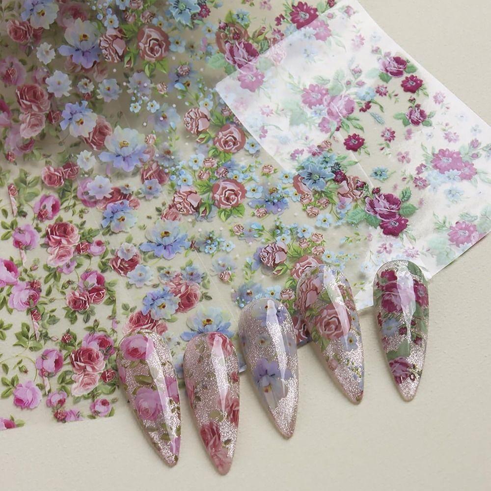 10 Rolls Elegant Transfer Stickers Decals Beautiful Nail Art Supplies Decoration for Women