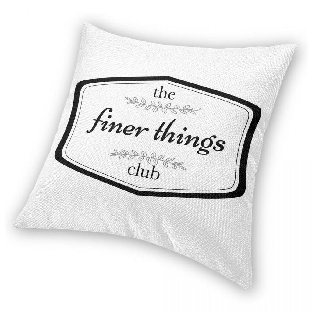 The Finer Things Club Square Pillowcase Polyester Linen Velvet Printed Zip Decor Throw Pillow Case Bed Cushion Cover 45X45