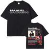 Rapper Manuel Carrasco Album Tour Cover T Shirt Men's Women Fashion Hip Hop Vintage T Shirts Summer Pop Art High Oversized T