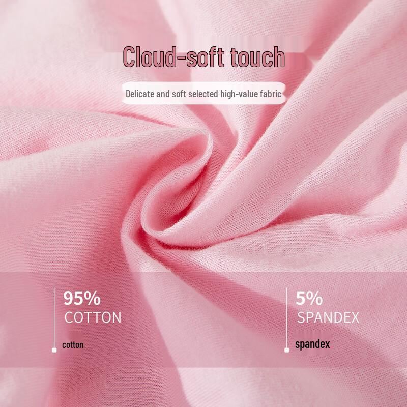 Hengyuanxiang Women's High-Waist Cotton Tummy Control Briefs - 4 Pack