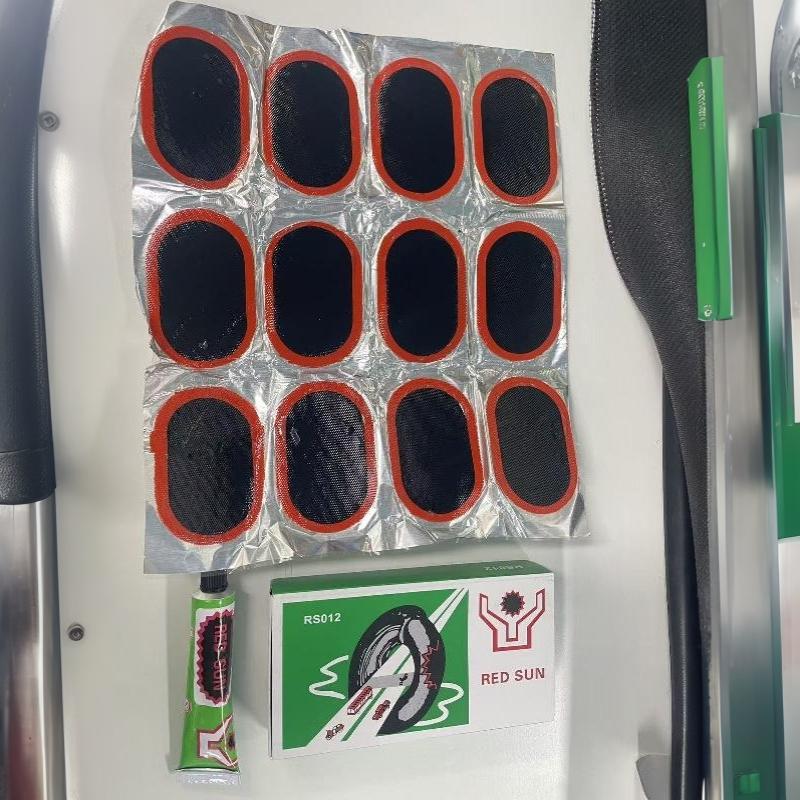 Bike Inner Tube Repair Patch Kit Portable Rubber Bicycle Patching Tools 12/24/36/48Pcs for Outdoor Cycling Home Repair Use
