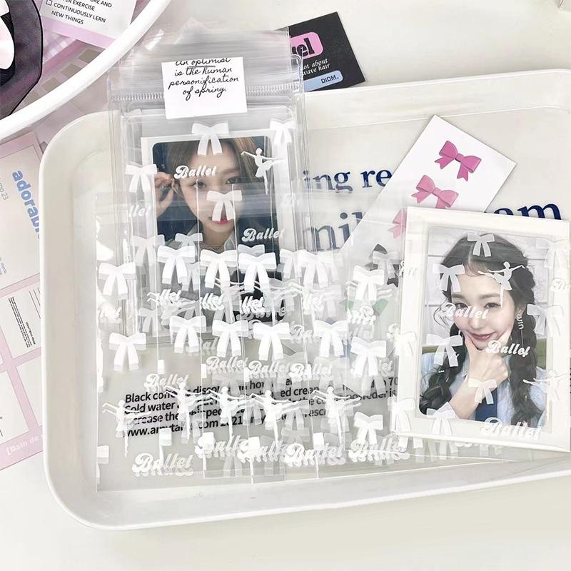 10/50Pcs Transparent Kpop Card Sleeves Photocard Holder Game Card Protector Photo Cards Protective
