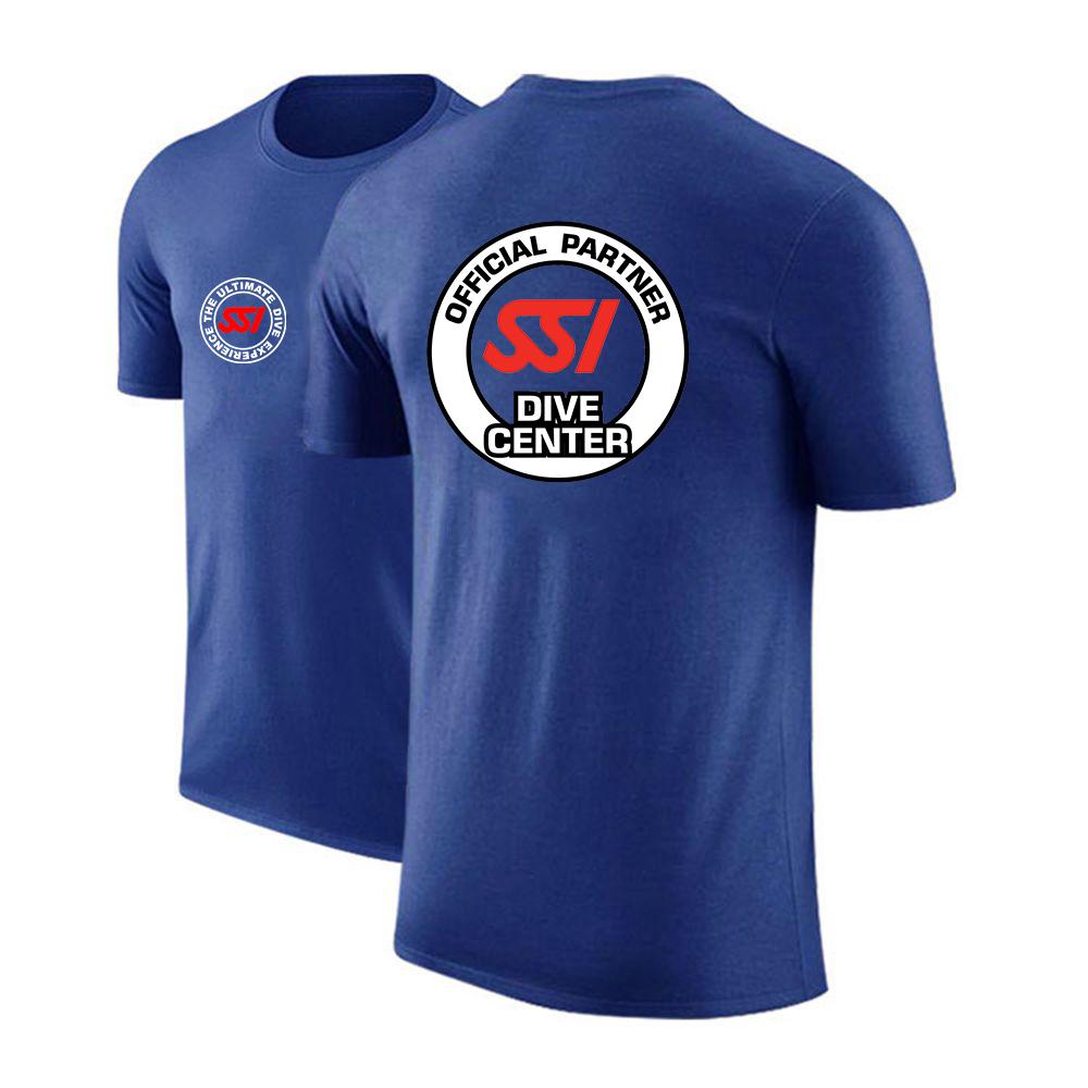 2022 Scuba Diving Dive SSI Unisexs New Summer Hot Printing Sports Short Sleeves Round Neck Leisure Breathable Casual T Shirts Tops