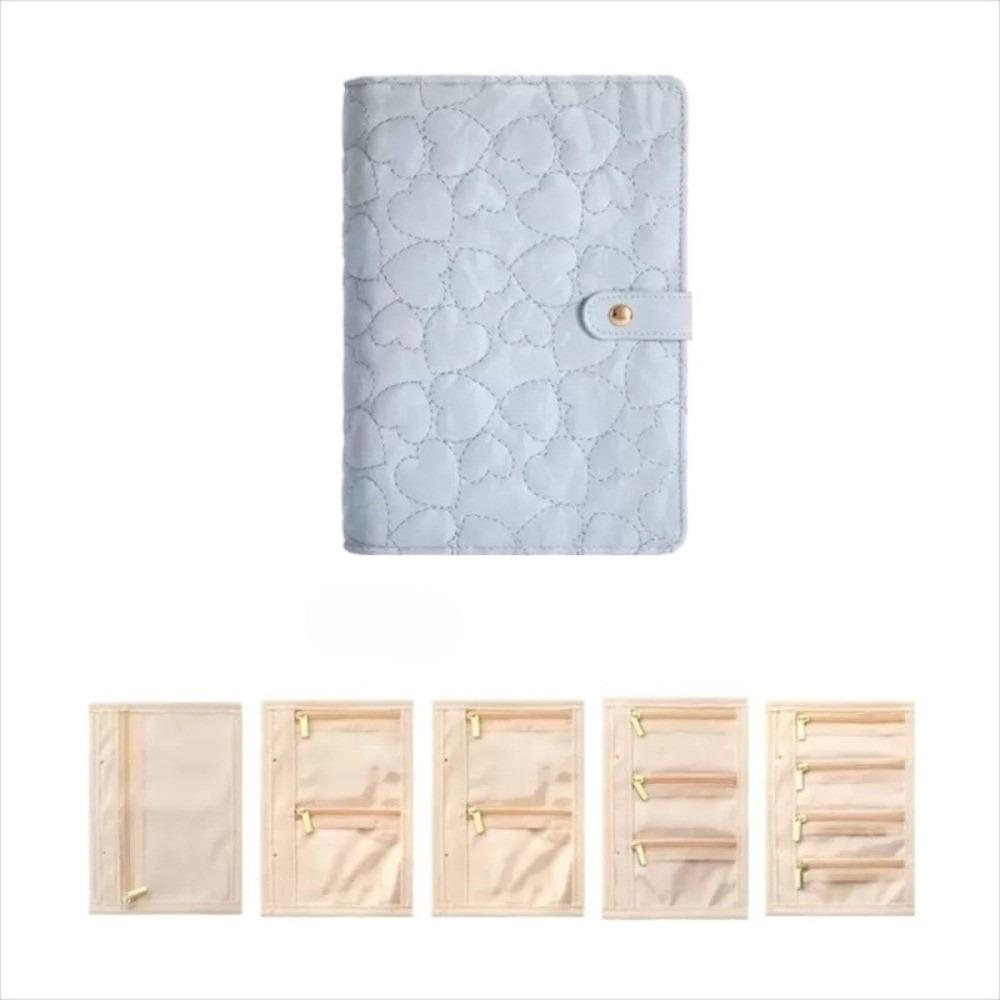 Waterproof Necklace Binder Love Heart Necklace Binder Display Box Jewelry Storage Book Gift