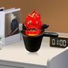 Adorable Calcifer Lamp Statue Night Light Cartoon Shape Warm Orange Flame Light Bedroom Office Decoration
