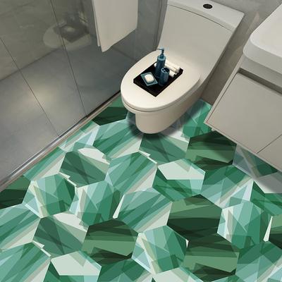 10 шт., абстрактные зеленые шестигранные плитки, наклейки на пол, стену, кухню, ванную комнату, телевизор, диван, стену, домашний декор, художественные наклейки на стены