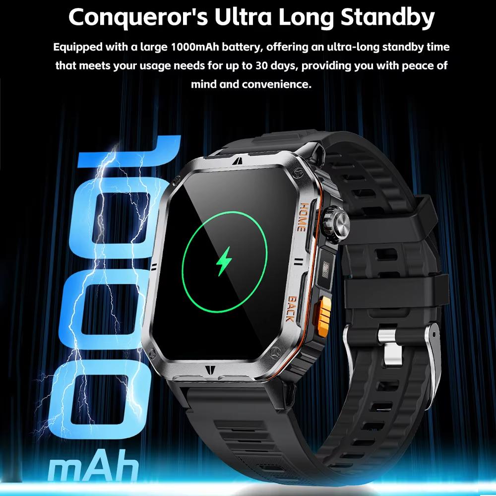 2025 New 1000mAh Battery, High-Definition AMOLED Screen, IP68 Waterproof And Bluetooth Call Are Suitable For Android Smartwatches