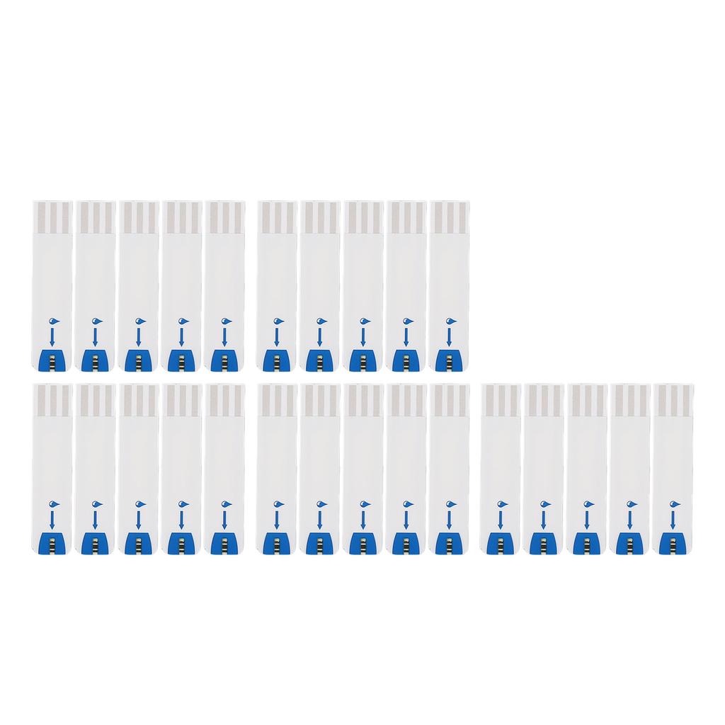 25pcs Blood Glucose Test Strips Home Use Accurate Diabetic Test Strips for Blood Sugar Monitor Self