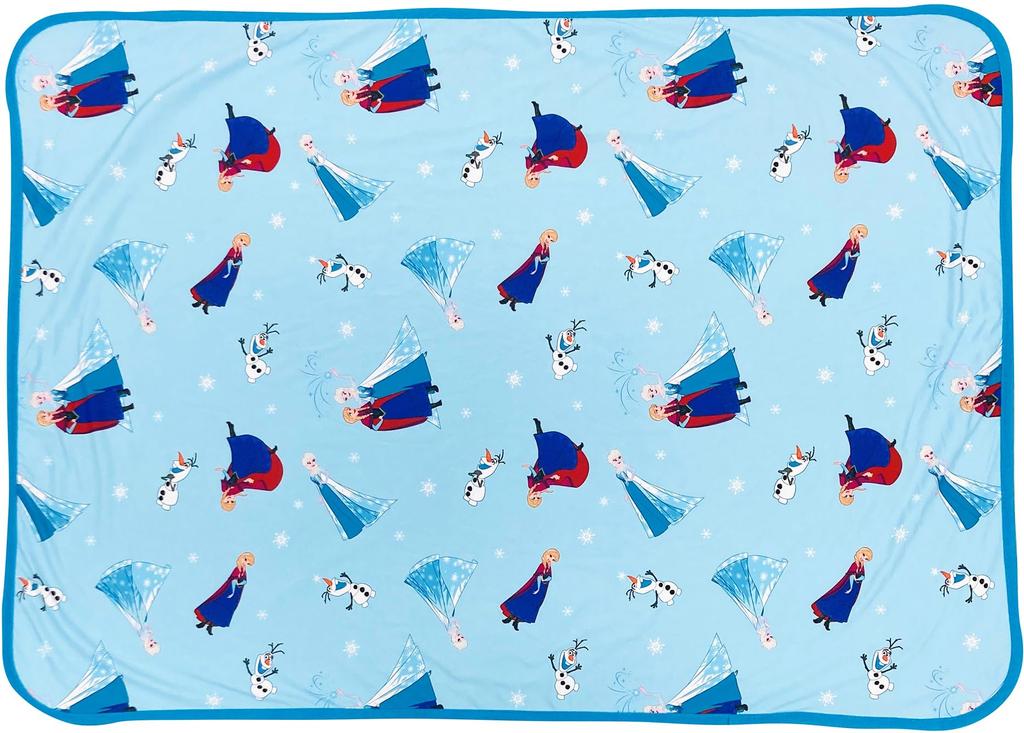 MORIPiLO Disney Summer Towel Blanket Cool Cute Cooling Disney Olaf Morishita Makura (Frozen Blanket) Blanket, 70x100cm, Blue, Princess, Elsa,