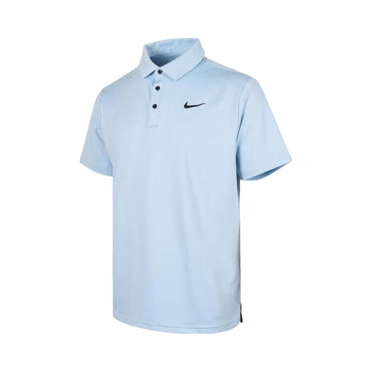 Nike Dri-Fit Однотонная Удобная Простая Поло-рубашка Повседневная с Коротким Рукавом Мужские Топы FZ7482-440