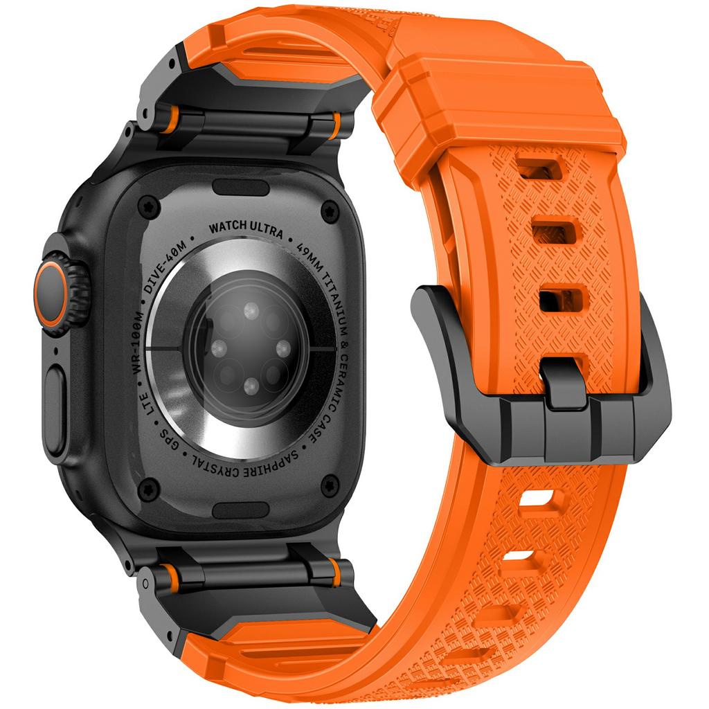 For Apple Watch 10 46mm/Ultra 2/Ultra 49mm/9 8 7 45mm/SE (2023) SE (2022) SE 6 5 4 44mm/3 2 1 42mm Liquid Silicone Watch Band