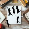5PCS Cats Shaped Book Clips Page Holders Unique Animal Theme Iron Bookmarks Book Clips Office Supplies for Book Lovers
