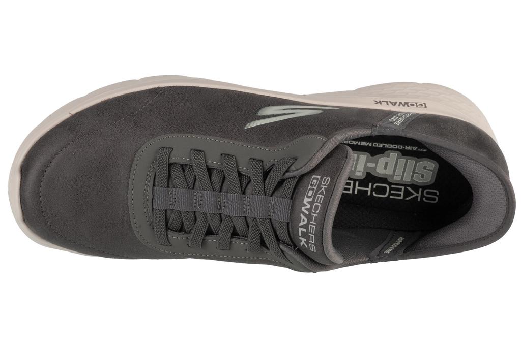 Skechers Слипоны: GO Walk Flex - Smooth Motion, мужские серые кроссовки