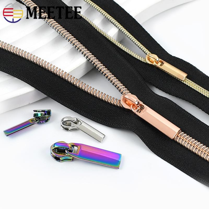 2/4/10 метров №3 №5 Черные нейлоновые молнии на метр с пуллером для молнии Куртка Пальто Швейная молния Ремонт Одежда Поделки Аксессуары