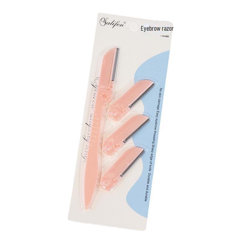 Складная бритва для бровей для женщин премиум-класса: Профессиональный триммер со сменными лезвиями