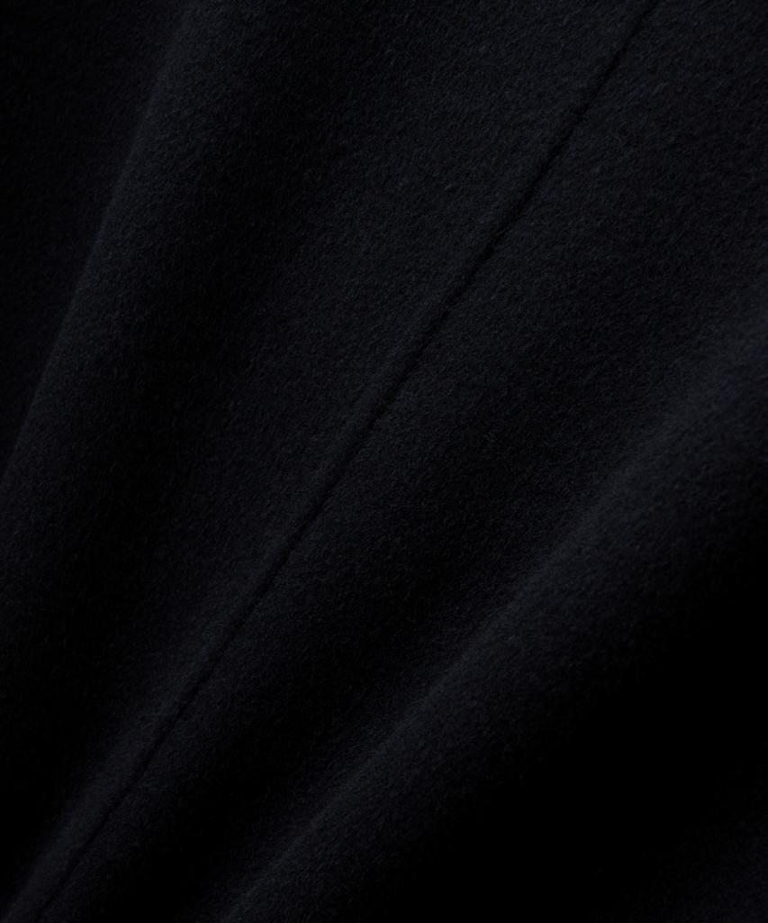 Satur (W) Shearling Collar Wool Blend Jacket Navy