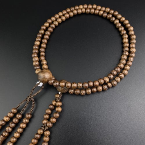 WONDERFUL LOTUS Myo | Lotus | Flower Prayer Beads, Nichiren Buddhism, for Men and Women, 0 Shaku (108 Beads), Authentic Buddhist Prayer Beads, Gold-Th